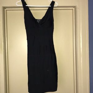 Plain black dress